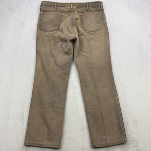 Vintage Wrangler Jeans Mens 36x29 Brown 936KWY Made In USA Cowboy Cut Rodeo